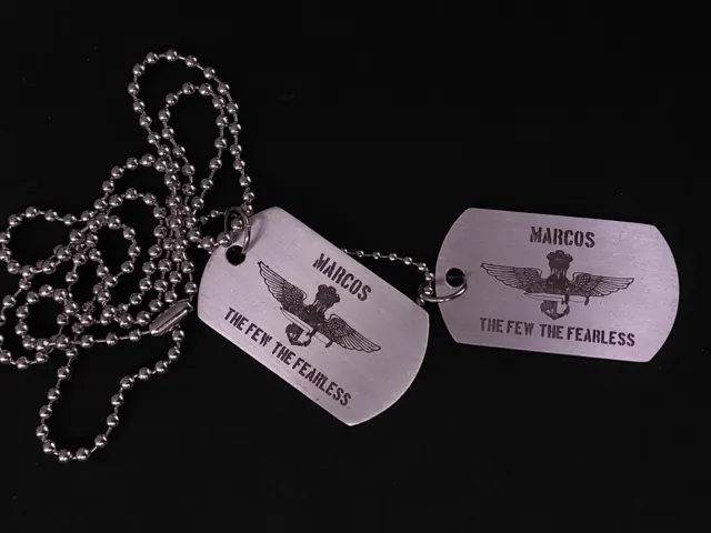 MARCOS insignia dog tags